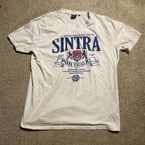 Fox Originals Sintra Portugal Graphic T Shirt White XXL Travel Souvenir Tee Men